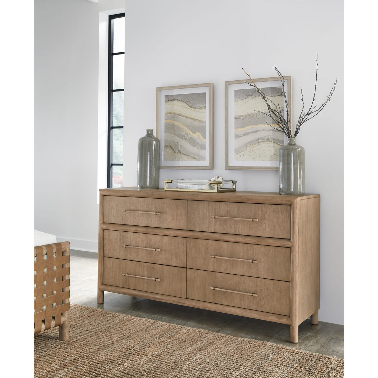 Dorsey Six Drawer Dresser in Granola