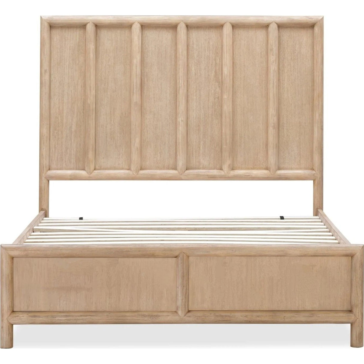 Dorsey Wooden Panel Bed in Granola
