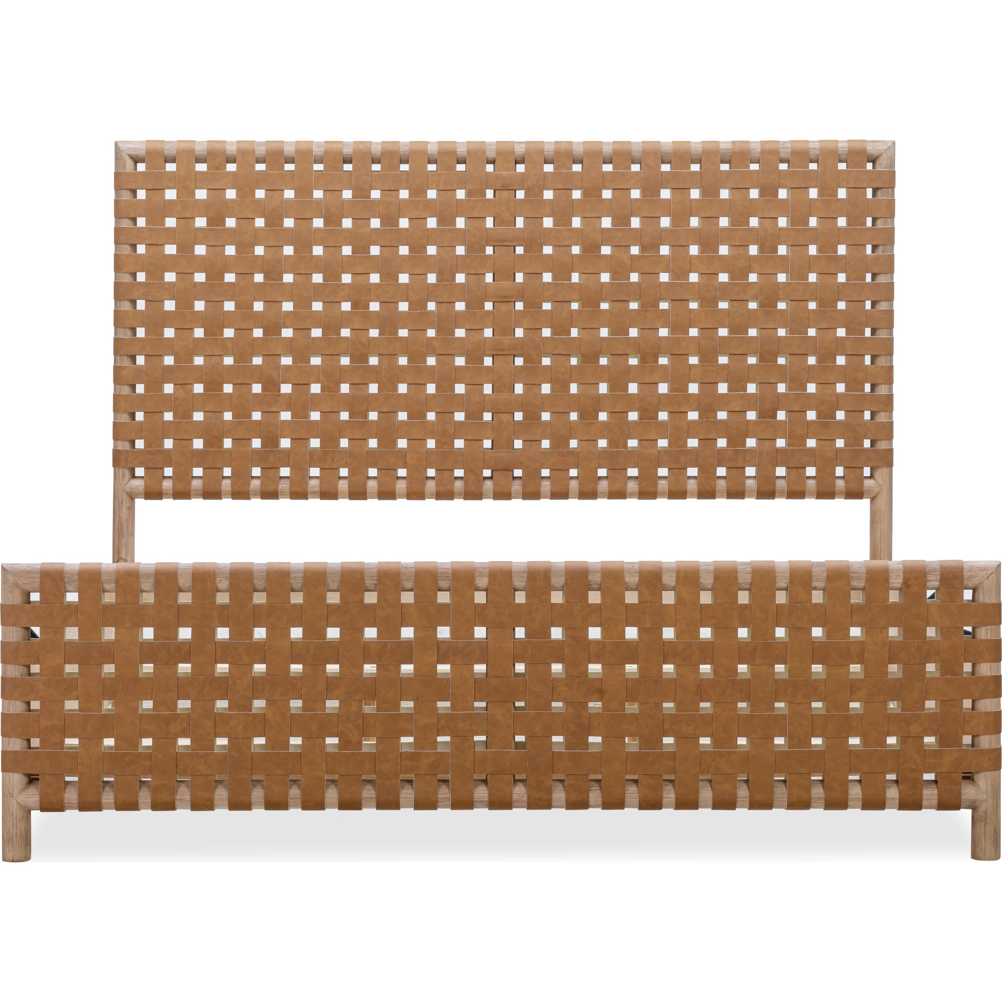 Dorsey Woven Panel Bed in Granola and Ginger