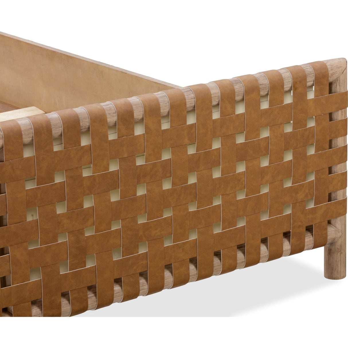 Dorsey Woven Panel Bed in Granola and Ginger