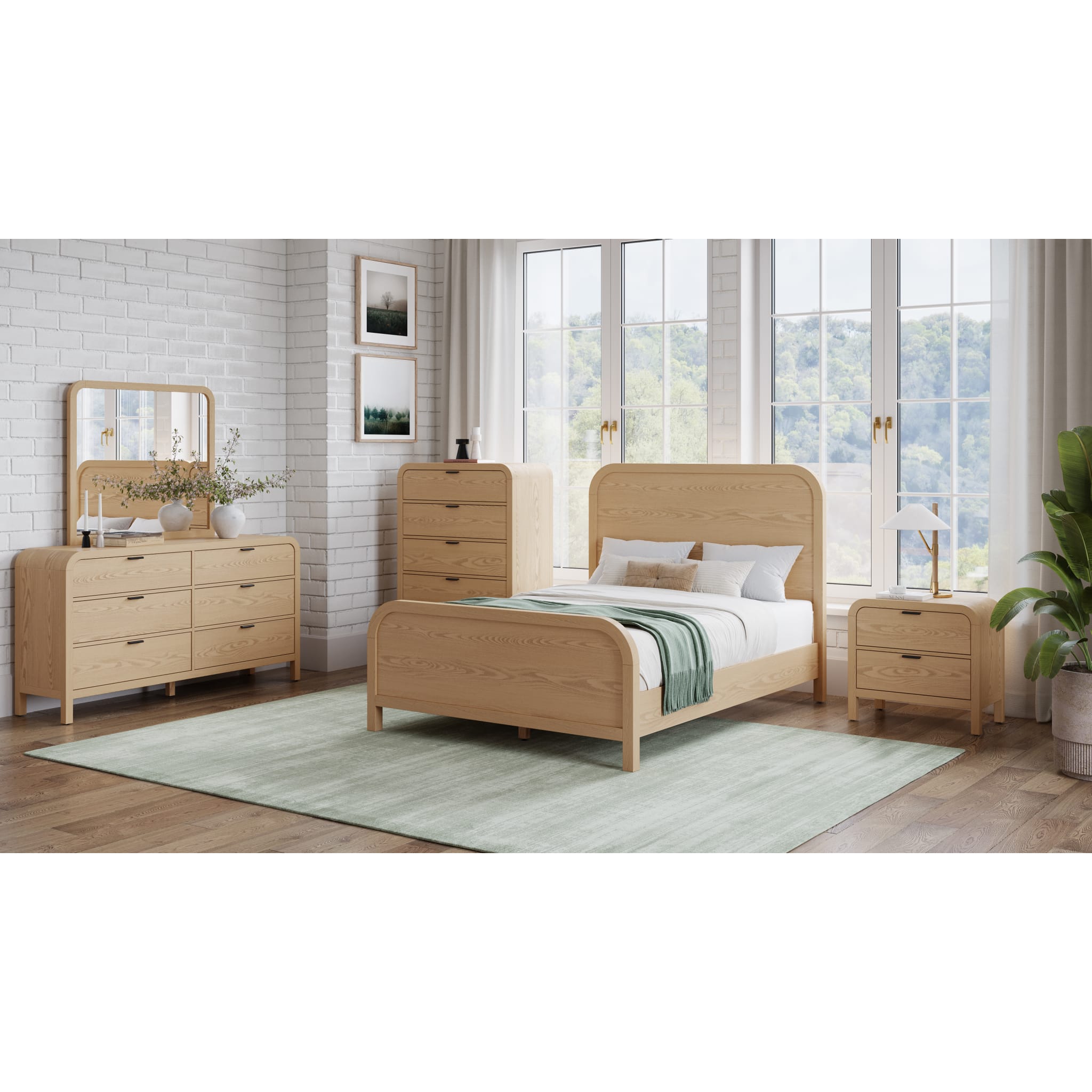 Drake 2-Drw Nightstand W/USB - Timber