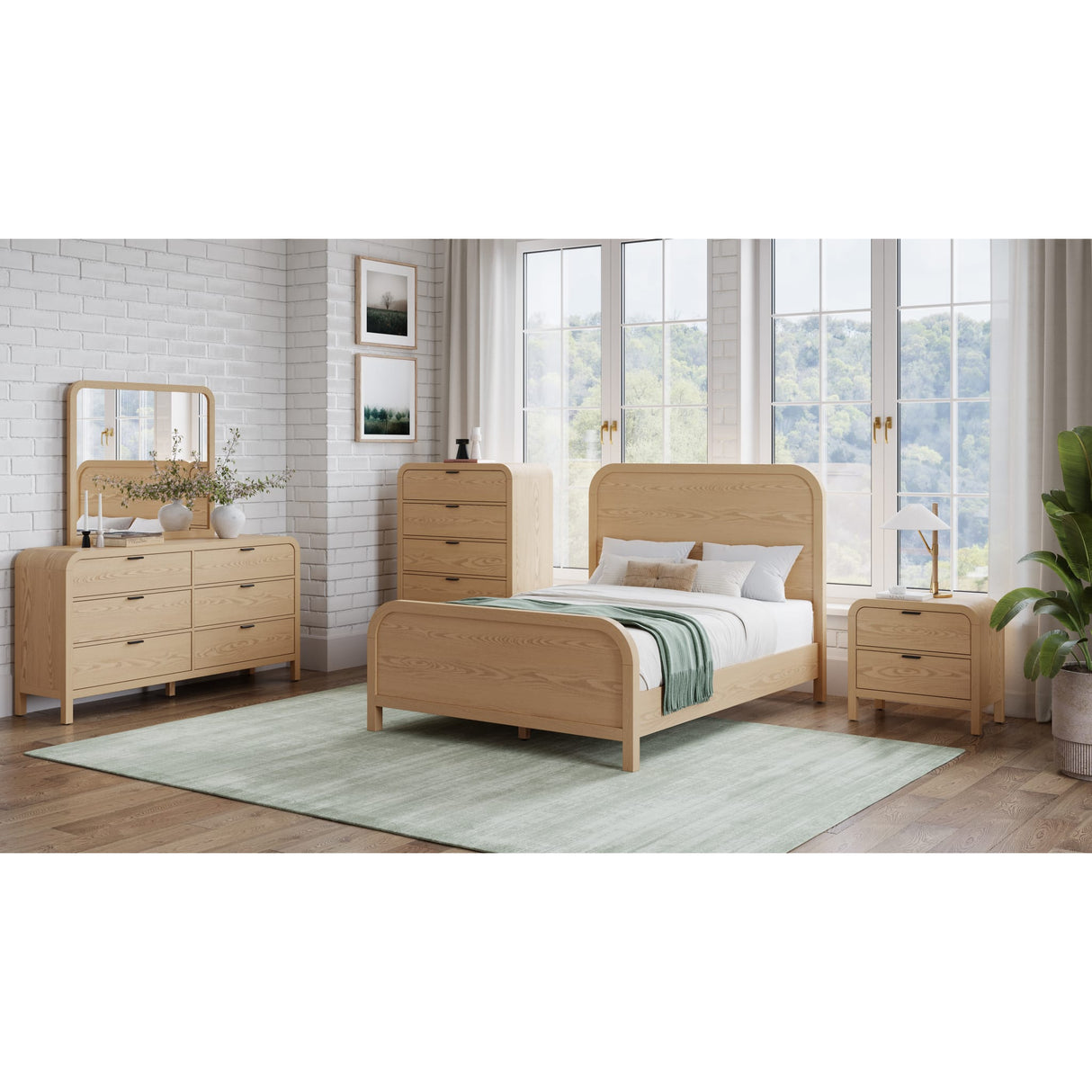 Drake 2-Drw Nightstand W/USB - Timber