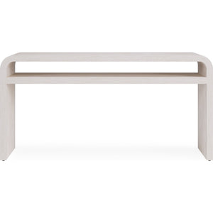 Drake Ash Wood Console Table in Sugar