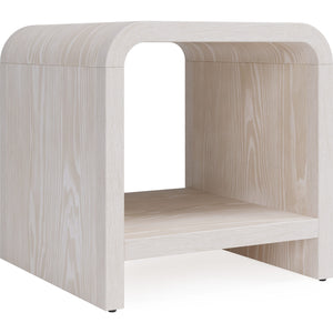 Drake Ash Wood Side Table in Sugar