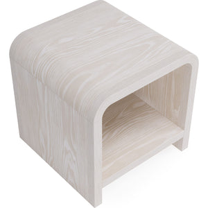 Drake Ash Wood Side Table in Sugar