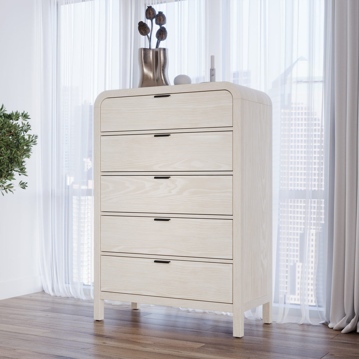 Drake Five Drawer Chest in Sugar
