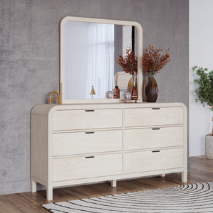 Drake Six Drawer Dresser in Sugar