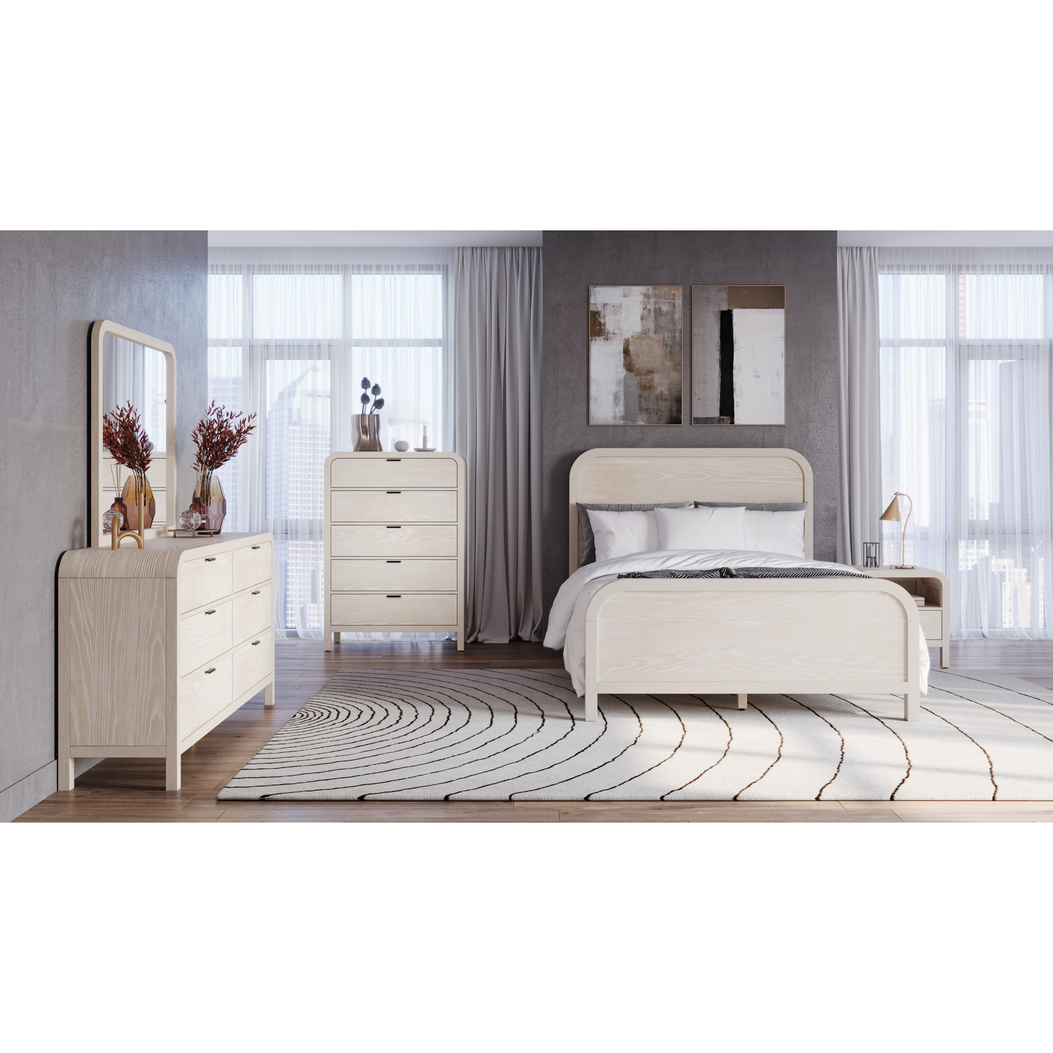 Drake Six Drawer Dresser in Sugar