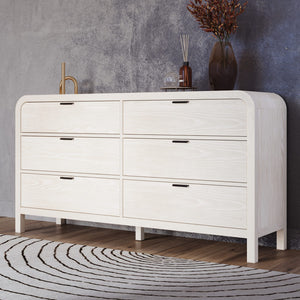 Drake Six Drawer Dresser in Sugar