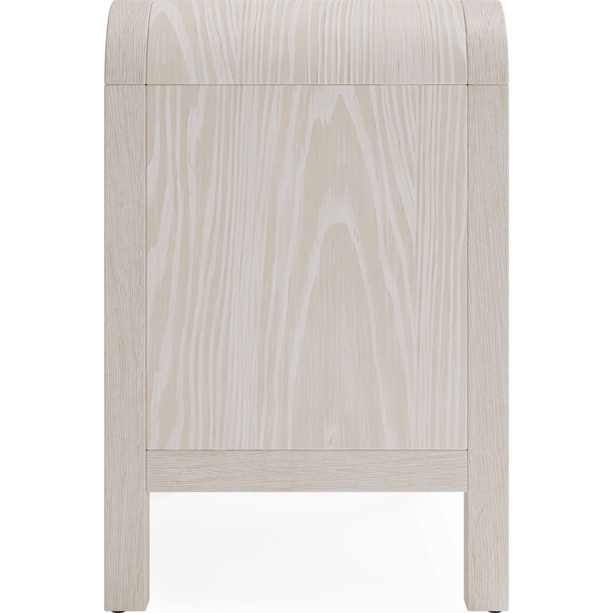 Drake Two Drawer USB-Charging Nightstand in Sugar