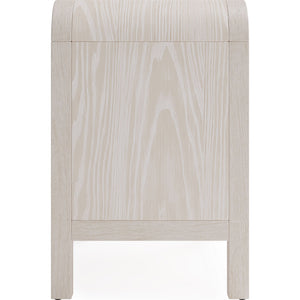 Drake Two Drawer USB-Charging Nightstand in Sugar