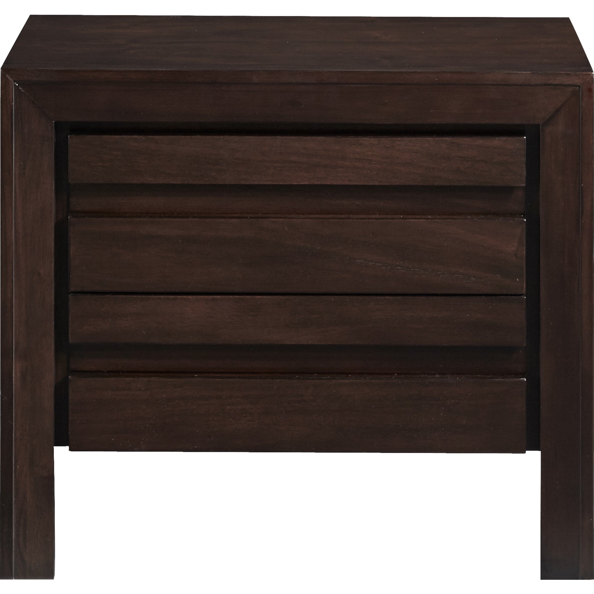 Element Charging Station Nightstand in Chocolate Brown