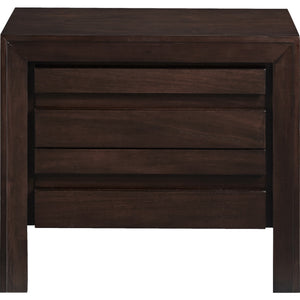 Element Charging Station Nightstand in Chocolate Brown