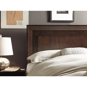 Element Wood Platform Bed in Chocolate Brown