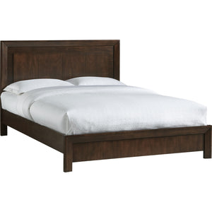 Element Wood Platform Bed in Chocolate Brown