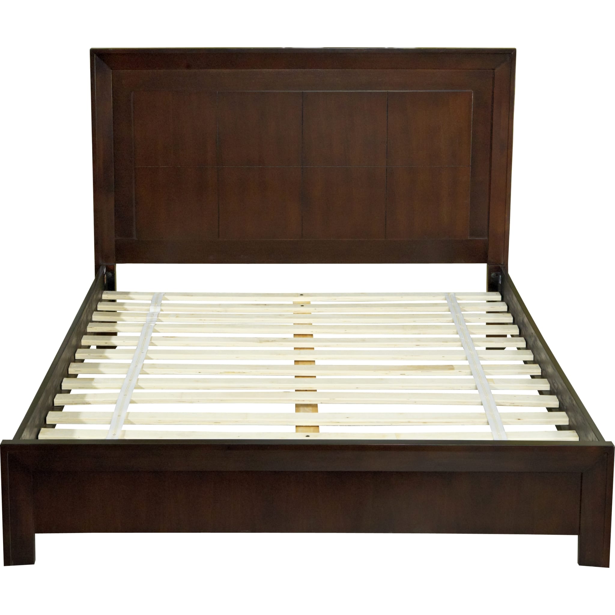 Element Wood Platform Bed in Chocolate Brown