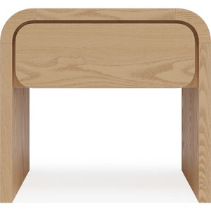 Elora 1-Drw Nightstand - Timber