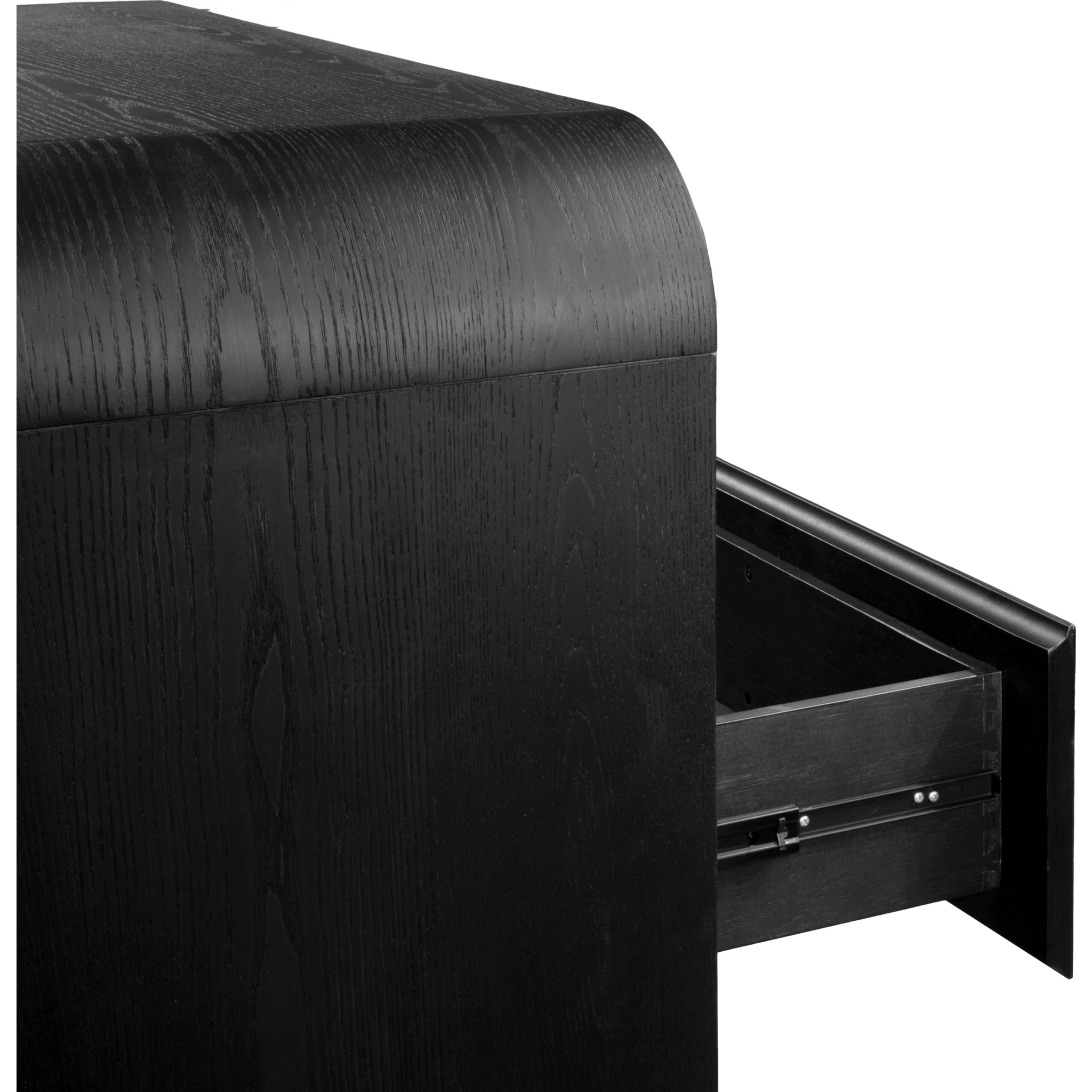 Elora Five Drawer Chest in Jet Black Ash