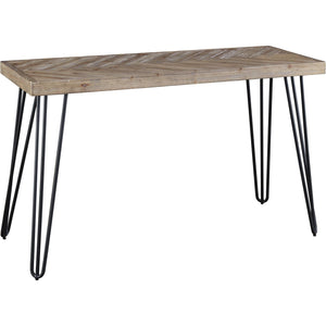 Everson Solid Fir Console Table in Sand Dollar