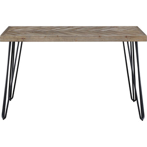 Everson Solid Fir Console Table in Sand Dollar
