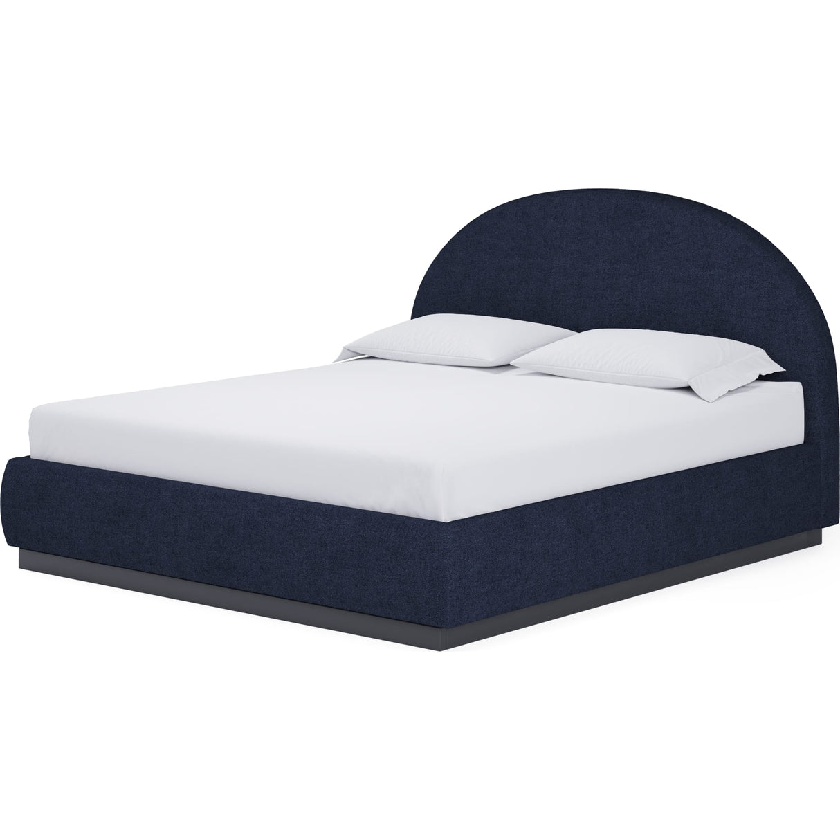 Flex Upholstered Bed in Blue Jeans Chenille