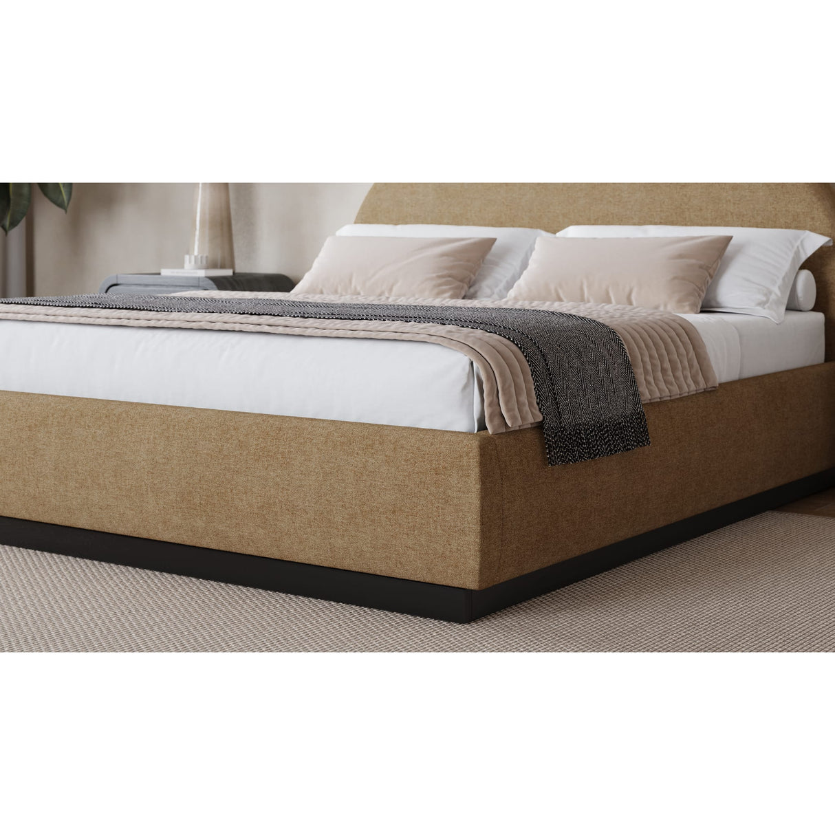Flex Upholstered Bed in Porcini Chenille (2026)