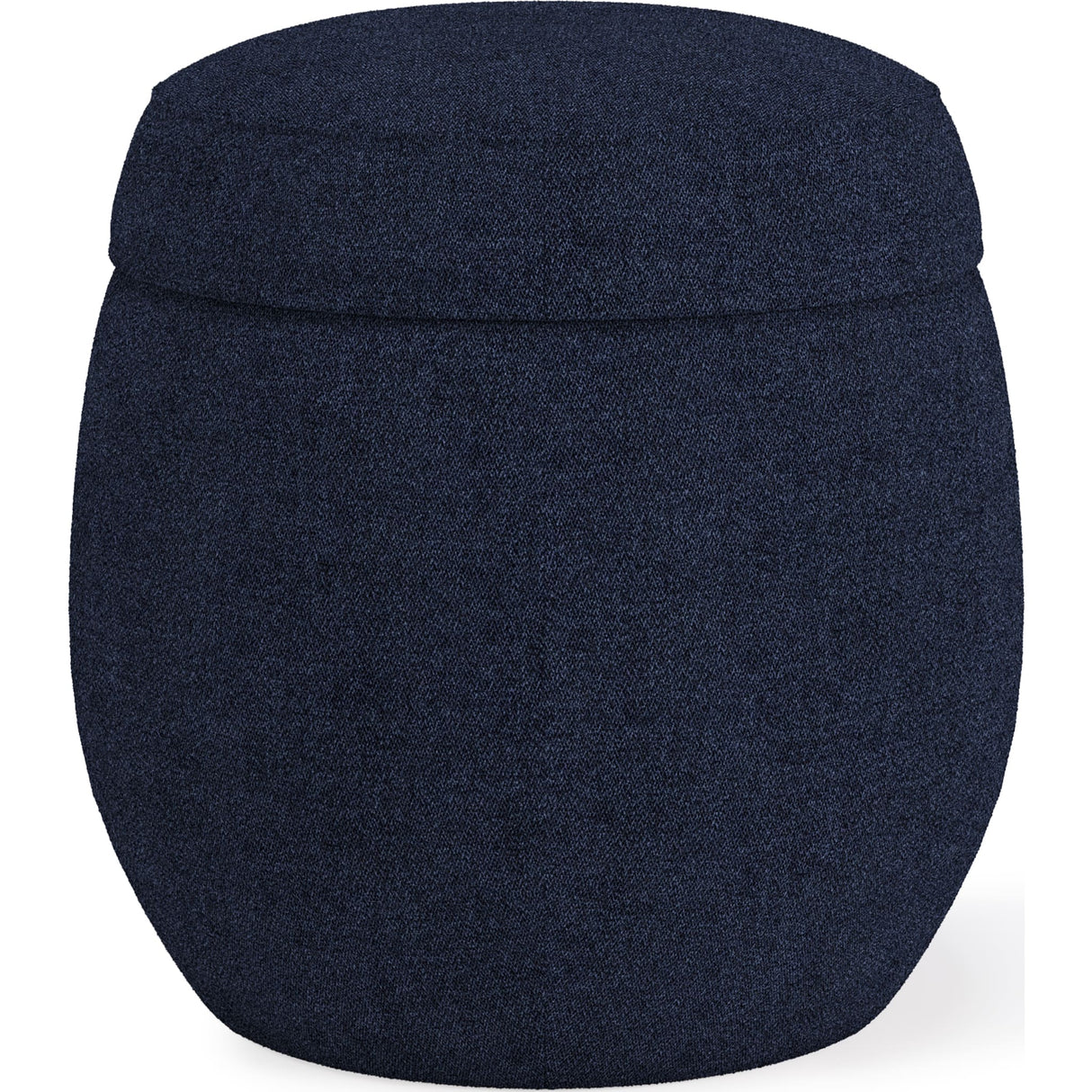 Flex Upholstered Ottoman in Blue Jeans Chenille
