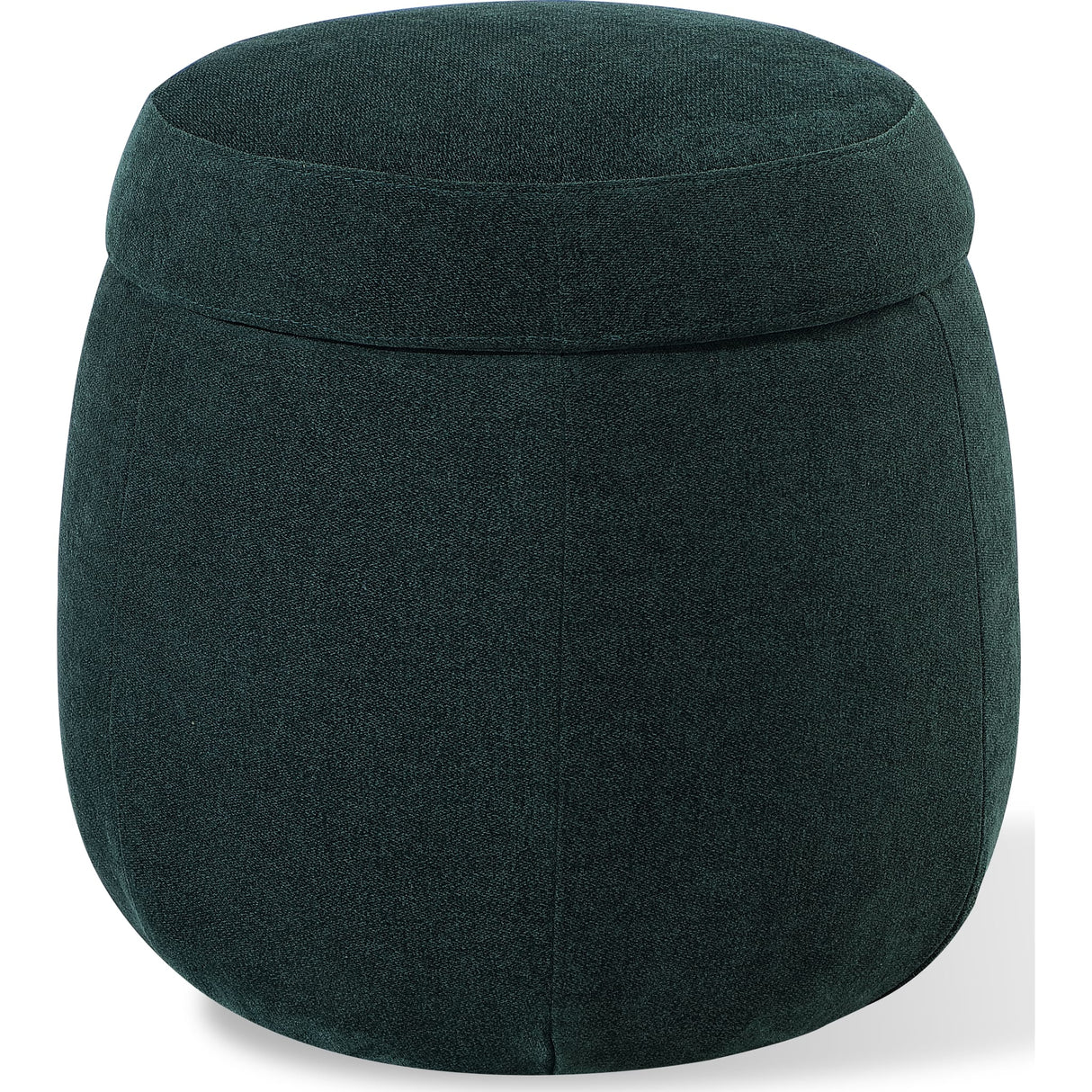 Flex Upholstered Ottoman in Emerald Chenille