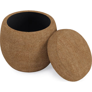 Flex Upholstered Ottoman in Porcini Chenille