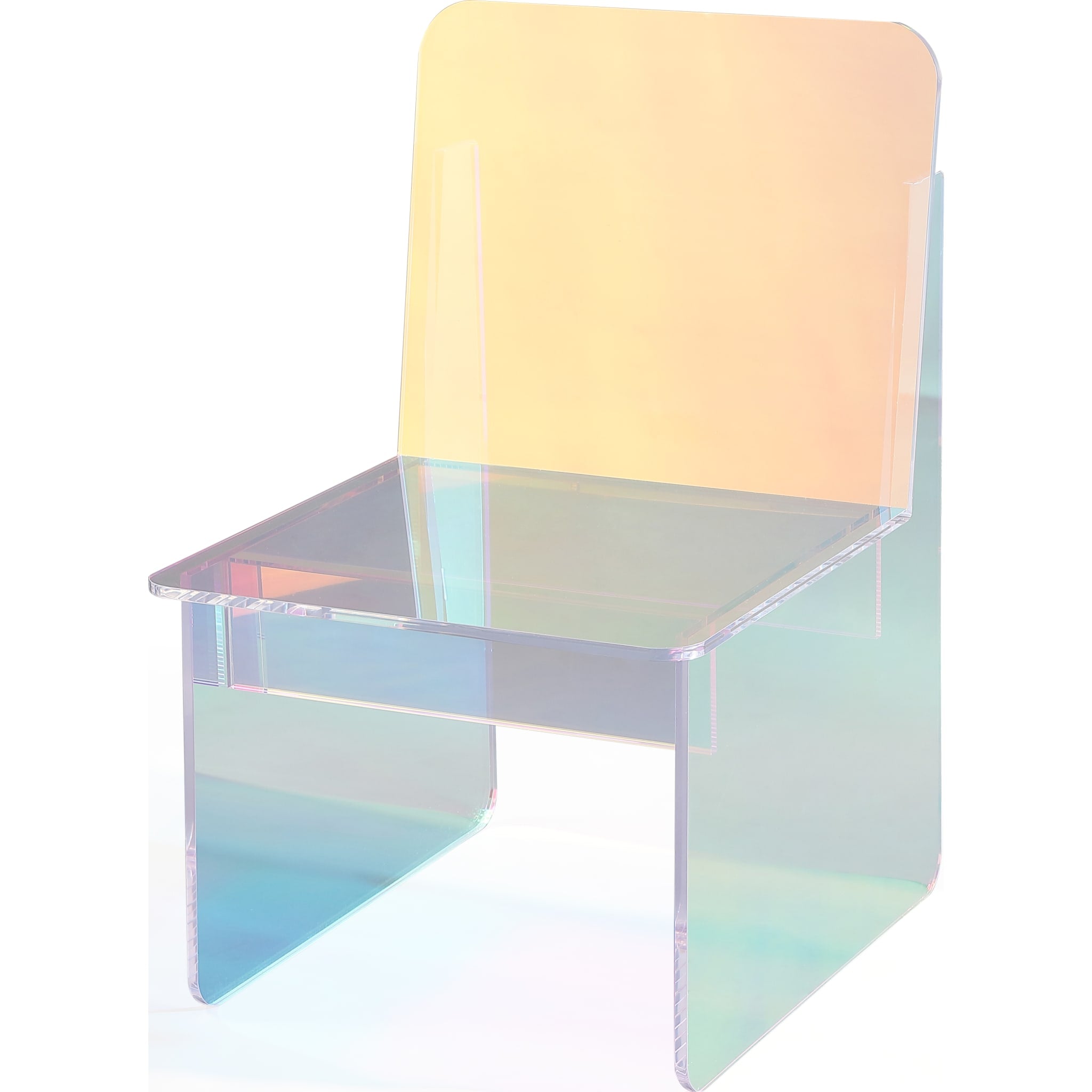 Fomo Iridescent Acrylic Accent Chair