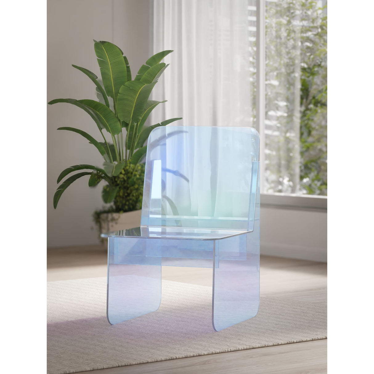 Fomo Iridescent Acrylic Accent Chair