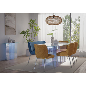 Fomo Upholstered Bench - Azure