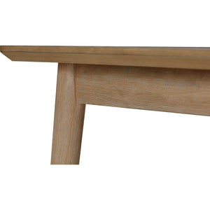 Franklin Extendable White Oak Dining Table in Au Natural