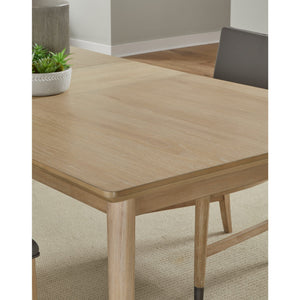 Franklin Extendable White Oak Dining Table in Au Natural
