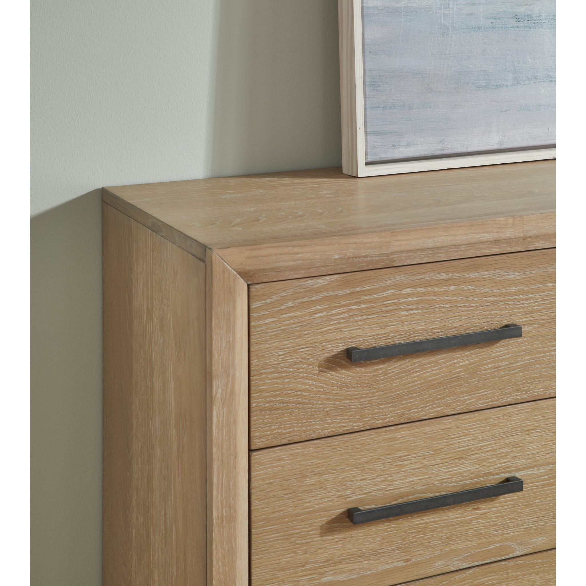 Franklin Three Drawer Two Door White Oak Sideboard in Au Natural