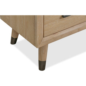 Franklin Three Drawer Two Door White Oak Sideboard in Au Natural