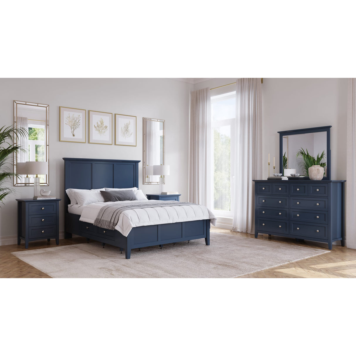Grace Eight Drawer Dresser in Blueberry (2024)