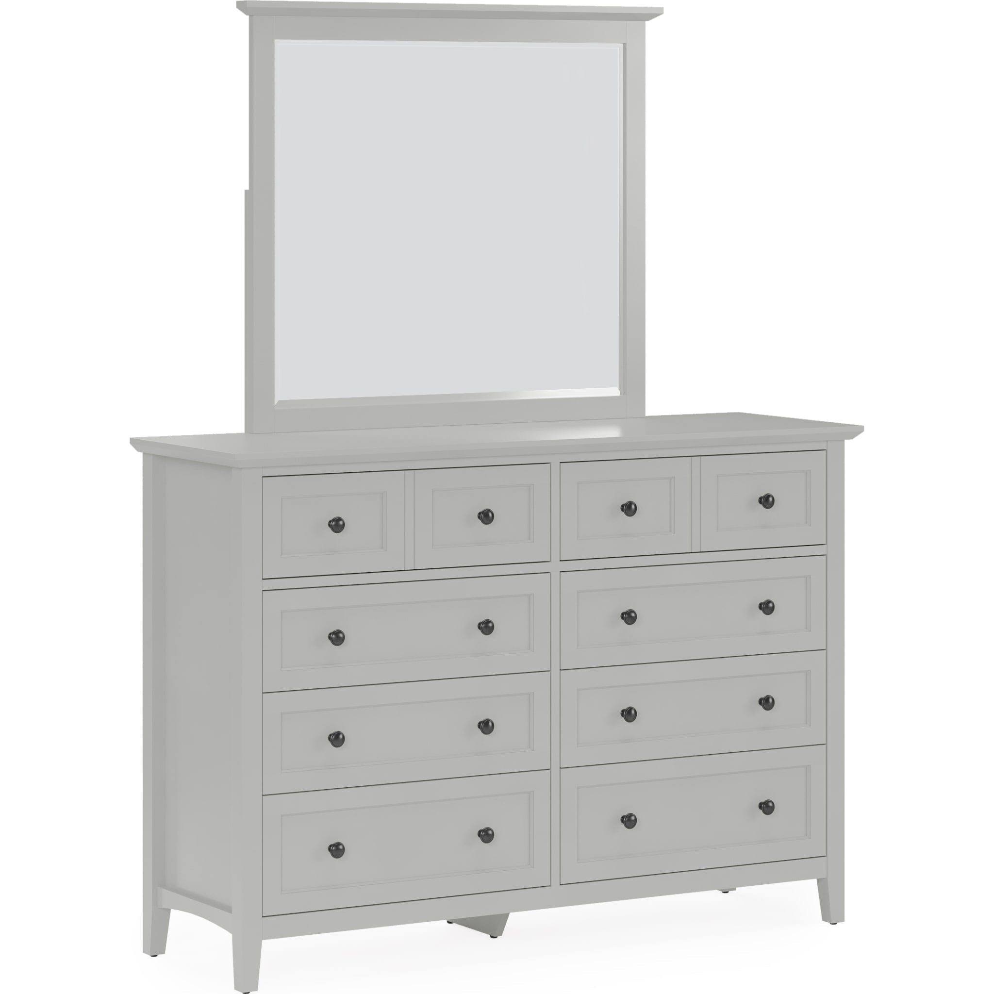 Grace Eight Drawer Dresser in Elephant Gray (2024)