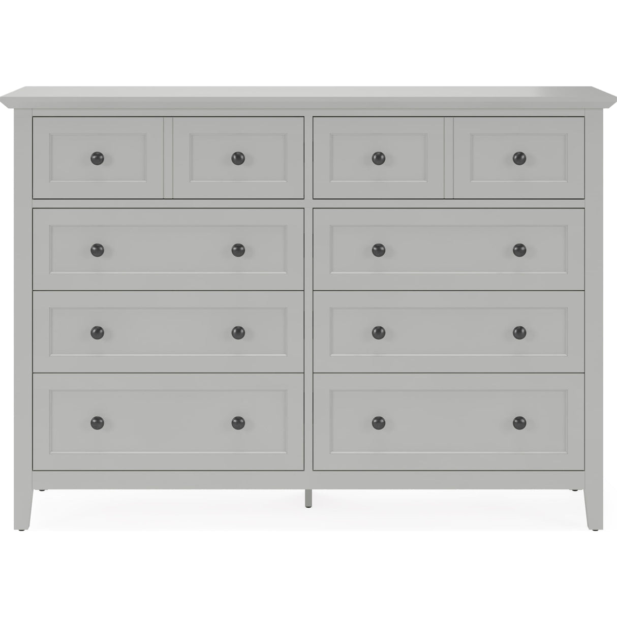 Grace Eight Drawer Dresser in Elephant Gray (2024)