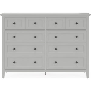 Grace Eight Drawer Dresser in Elephant Gray (2024)