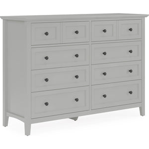 Grace Eight Drawer Dresser in Elephant Gray (2024)