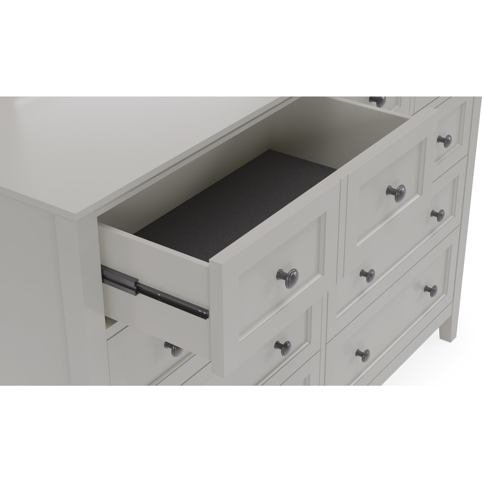 Grace Eight Drawer Dresser in Elephant Gray (2024)