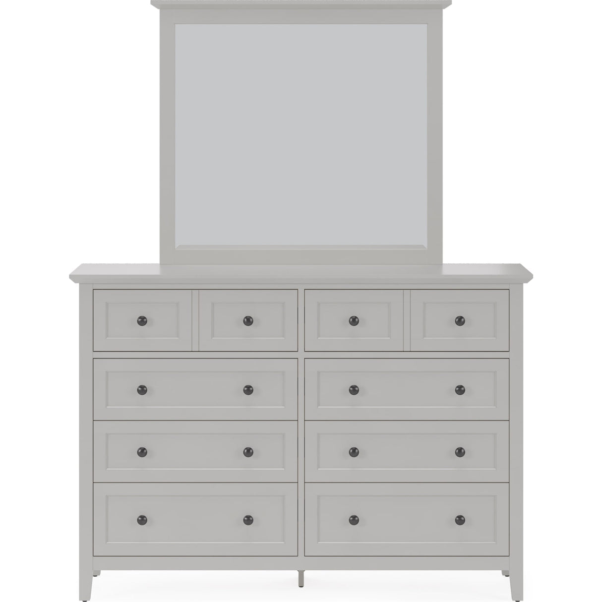 Grace Eight Drawer Dresser in Elephant Gray (2024)