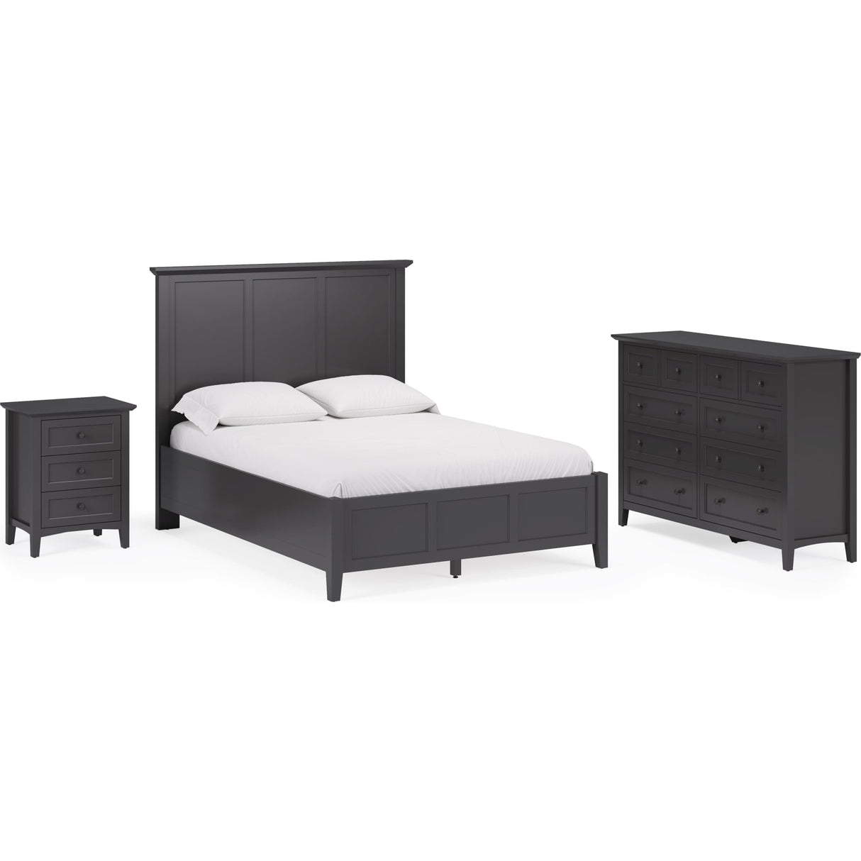 Grace Eight Drawer Dresser in Raven Black (2024)