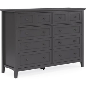 Grace Eight Drawer Dresser in Raven Black (2024)