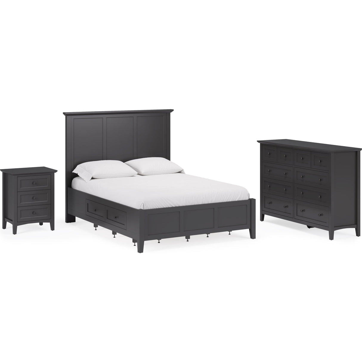 Grace Eight Drawer Dresser in Raven Black (2024)