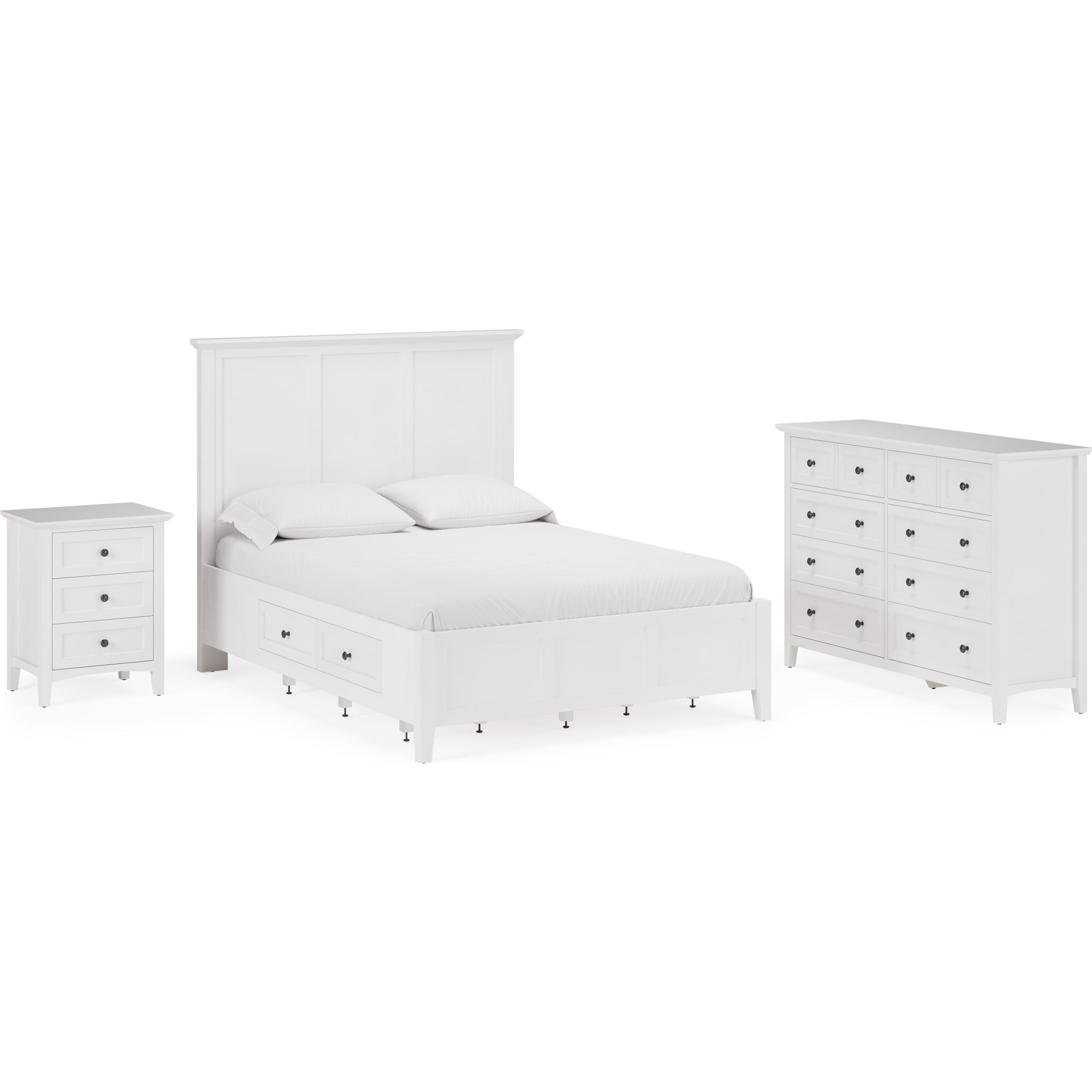 Grace Eight Drawer Dresser in Snowfall White (2024)