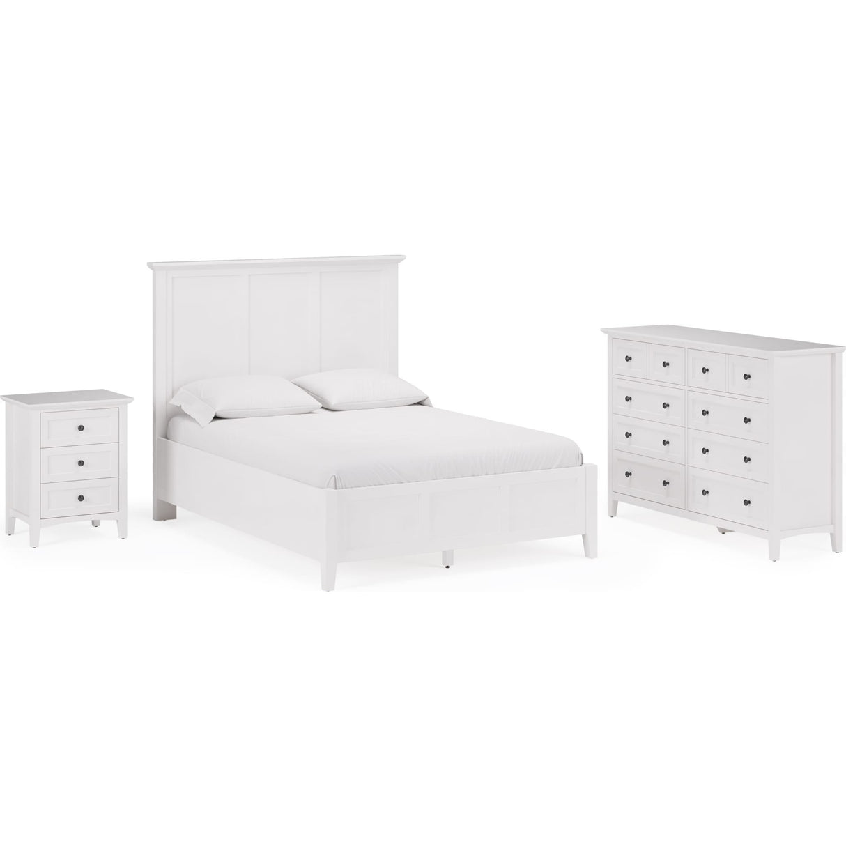 Grace Eight Drawer Dresser in Snowfall White (2024)