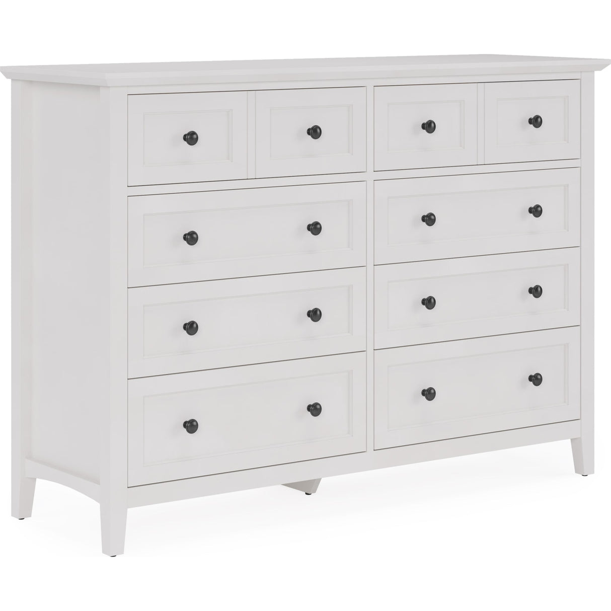 Grace Eight Drawer Dresser in Snowfall White (2024)