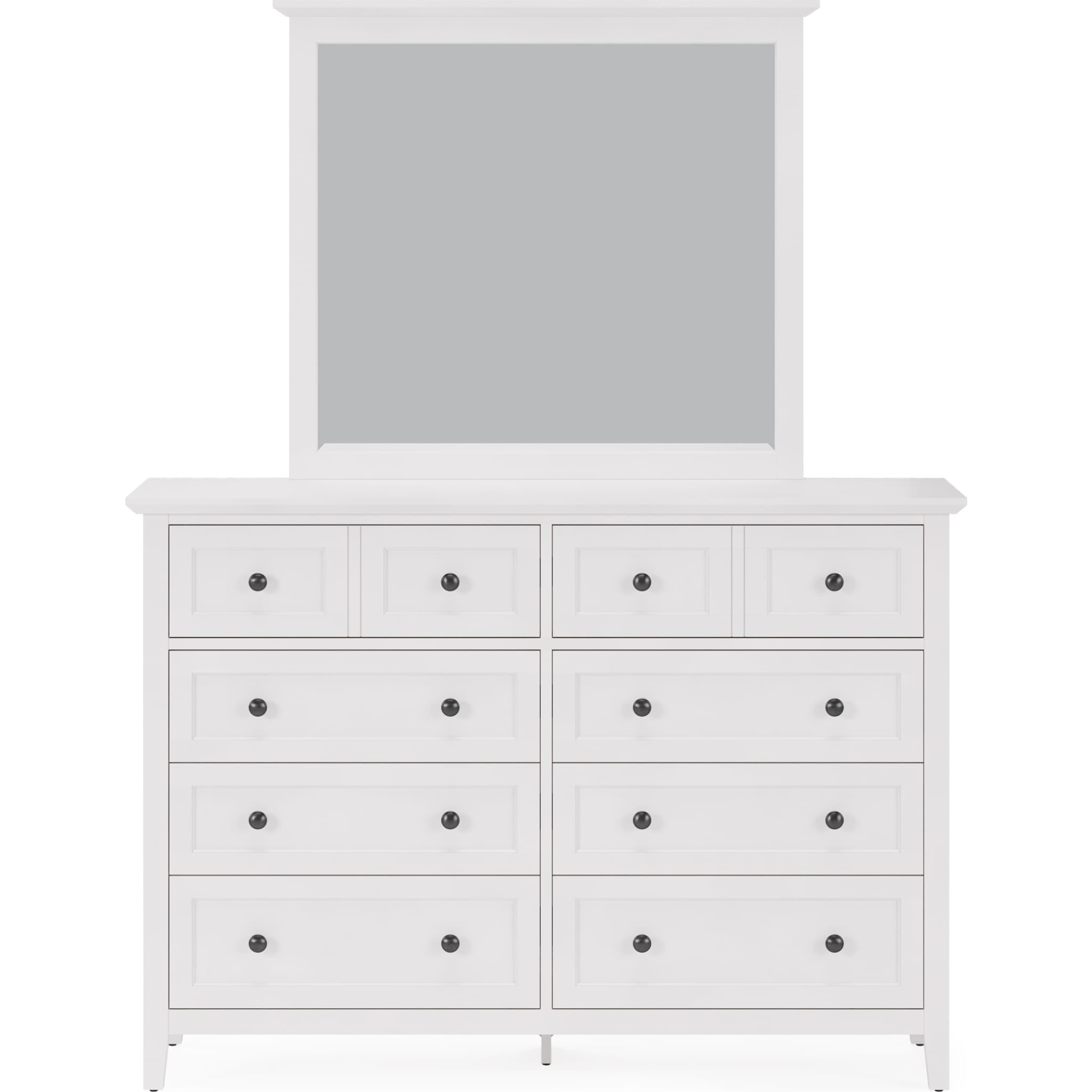 Grace Eight Drawer Dresser in Snowfall White (2024)